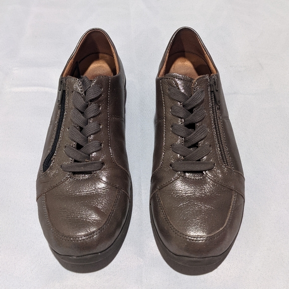 Vionic Gunmetal Silver Metallic Sneakers - Picture 2 of 5